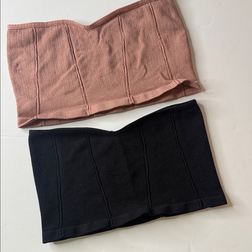 Free People Strapless Bandeau Bralettes (2) Medium / Large